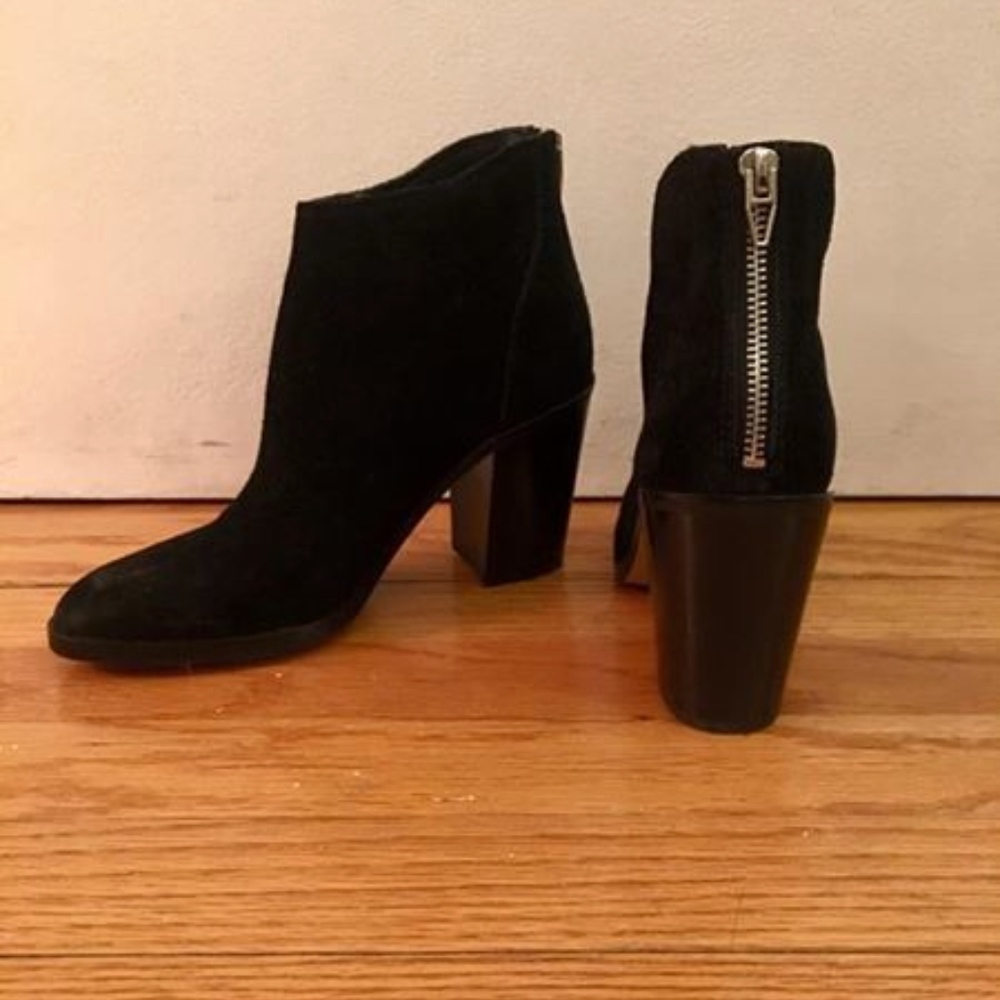 Black Suede Booties
